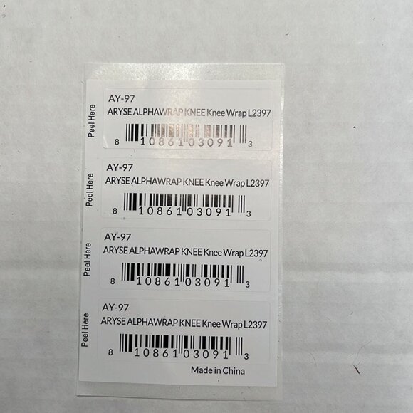 Aryse AY-97 AlphaAWrap knee wrap support L2397 size U UniversaL NEW - Picture 2 of 5